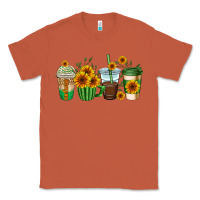 Copper sunflowers coffee cups Classic Tee - AdoDesignShop