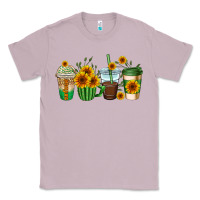 Lilac sunflowers coffee cups Classic Tee - AdoDesignShop