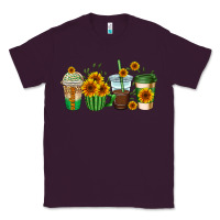 Plum sunflowers coffee cups Classic Tee - AdoDesignShop