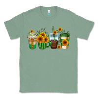 Sage sunflowers coffee cups Classic Tee - AdoDesignShop