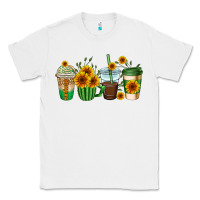 White sunflowers coffee cups Classic Tee - AdoDesignShop