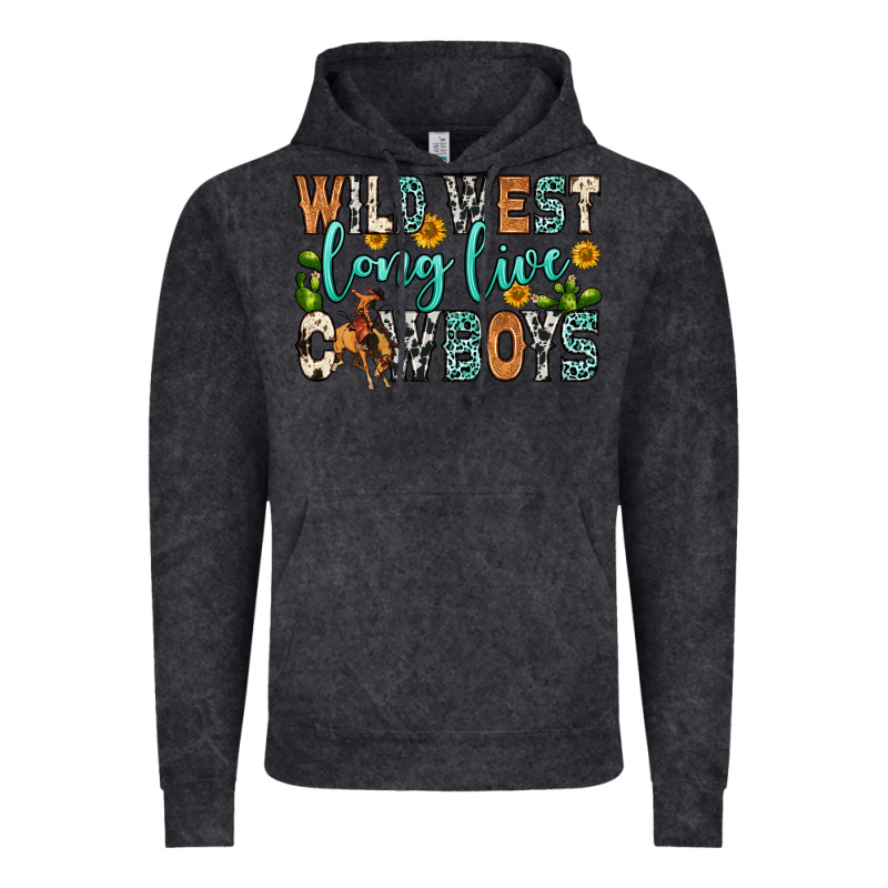 Wild West Long Live Cowboys Vintage Hoodie by Zillion Design Studio | Teevron