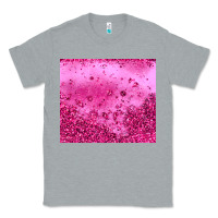 Heather Grey pink glitter Classic Tee - JahusDesignShop