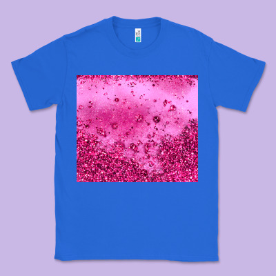 Pink Glitter Classic Tee Designed By Jahusdesignshop
