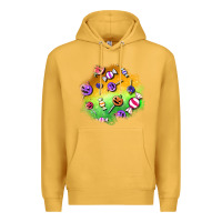 Mustard halloween candy patches Premium Hoodie - BundleAndBundleShop