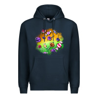 Navy halloween candy patches Premium Hoodie - BundleAndBundleShop