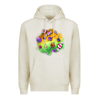 Oatmeal Heather halloween candy patches Premium Hoodie - BundleAndBundleShop