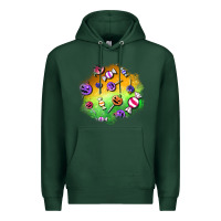 Sports Green halloween candy patches Premium Hoodie - BundleAndBundleShop