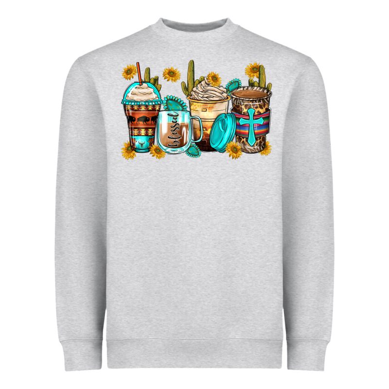 Blessed Coffee Cups Heavyweight Sweatshirt by Zillion Design Studio | Teevron