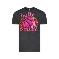 Vintage Black tackle cancer basketball Vintage Tee - texasbilliewilder