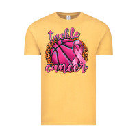 Vintage Mustard tackle cancer basketball Vintage Tee - texasbilliewilder