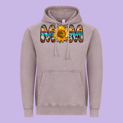 Mom Sunflower Vintage Hoodie Designed By Zillion Design Studio