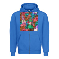 True Royal floral easter gnomes seamless pattern Zipper Hoodie - Artiststas