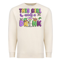 Sandshell this girl needs a drink Premium Sweatshirt - MaliasSmallBusiness