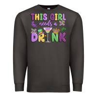 Smoke this girl needs a drink Premium Sweatshirt - MaliasSmallBusiness