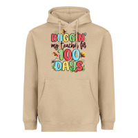 Mushroom buggin my teacher for 100 days Heavyweight Hoodie - MaliasSmallBusiness