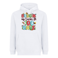 White buggin my teacher for 100 days Heavyweight Hoodie - MaliasSmallBusiness