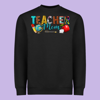 Teacher Mom Heavyweight Sweatshirt Designed By Texasbilliewilder