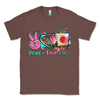 Chestnut peace love art   ado Classic Tee - AdoDesignShop