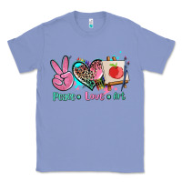 Colony Blue peace love art   ado Classic Tee - AdoDesignShop