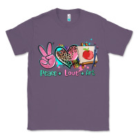 Lavender peace love art   ado Classic Tee - AdoDesignShop