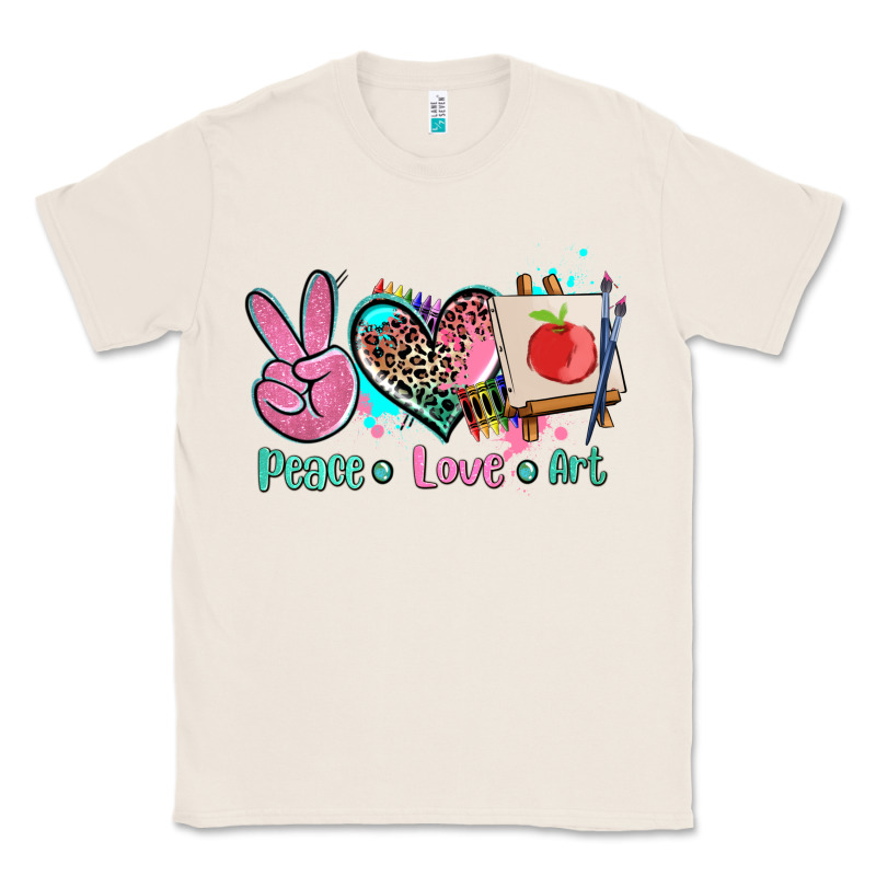 Peace Love Art   Ado Classic Tee by AdoDesignShop | Teevron