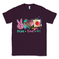 Plum peace love art   ado Classic Tee - AdoDesignShop