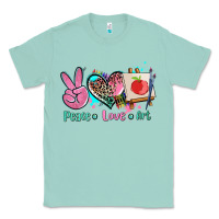 Seafoam peace love art   ado Classic Tee - AdoDesignShop