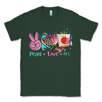 Sports Green peace love art   ado Classic Tee - AdoDesignShop
