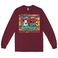 Burgundy best auntie ever Long Sleeve Tee - JahusDesignShop