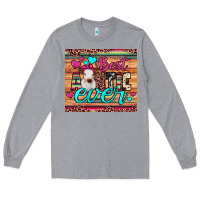 Heather Grey best auntie ever Long Sleeve Tee - JahusDesignShop