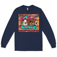 Navy best auntie ever Long Sleeve Tee - JahusDesignShop