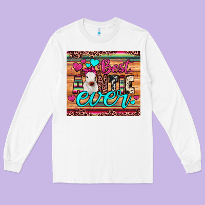 Best Auntie Ever Long Sleeve Tee Designed By Jahusdesignshop