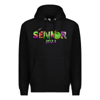 Black senior 2023 halloween Premium Hoodie - BundleAndBundleShop