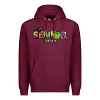 Burgundy senior 2023 halloween Premium Hoodie - BundleAndBundleShop
