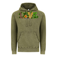Vintage Olive st patricks day gnomes shamrock horseshoes love Vintage Hoodie - RanaPortraitStore