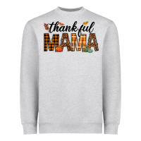 Heather Grey thankful mama Heavyweight Sweatshirt - texasbilliewilder