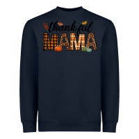 Navy thankful mama Heavyweight Sweatshirt - texasbilliewilder