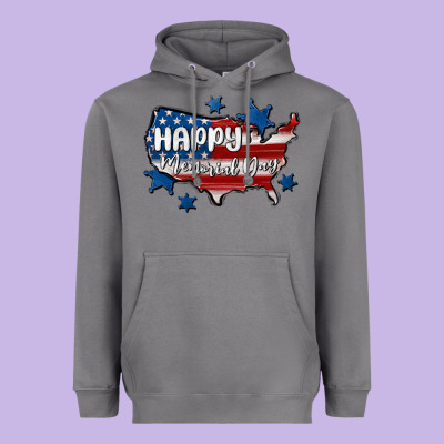 Happy Memorial Day Usa Heavyweight Hoodie Designed By Maliassmallbusiness