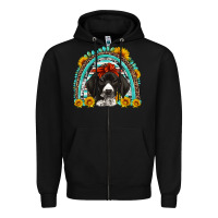 Black german shorthaired pointer western rainbow Zipper Hoodie - Artiststas