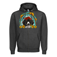 Charcoal Heather german shorthaired pointer western rainbow Zipper Hoodie - Artiststas