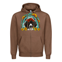 Chestnut german shorthaired pointer western rainbow Zipper Hoodie - Artiststas