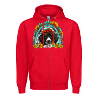 Red german shorthaired pointer western rainbow Zipper Hoodie - Artiststas