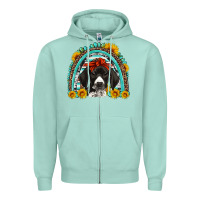 Seafoam german shorthaired pointer western rainbow Zipper Hoodie - Artiststas