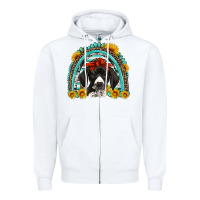 White german shorthaired pointer western rainbow Zipper Hoodie - Artiststas