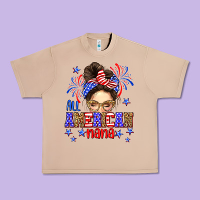 All American Nana Urban Heavy Tee Designed By Neo Western