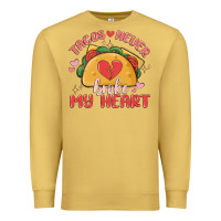 Antique Gold tacos never broke my heart Premium Sweatshirt - MaliasSmallBusiness