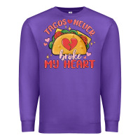 Purple tacos never broke my heart Premium Sweatshirt - MaliasSmallBusiness