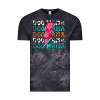 Cloud Black dog mama Vintage Tee - Zillion Design Studio