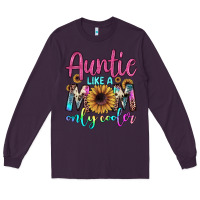 Plum auntie like a mom Long Sleeve Tee - JahusDesignShop